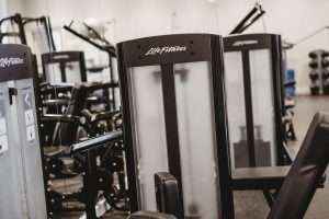 Life Fitness resistance machine in the hotel gym at Greenwoods Hotel & Spa designed for controlled strength training and muscle conditioning
